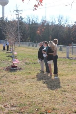 Veteran and student at a recent dedication. Click for full size. Veteran and student at a recent dedication image. Click for full size.