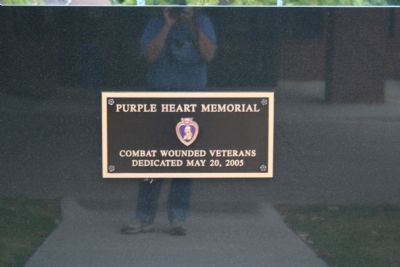 Purple Heart Memorial Marker image. Click for full size.