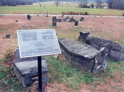 Grave site of Conrad "Coonrod" Pile, early settler of the Valley of the Three Forks of Wolf. image. Click for full size.