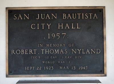 San Juan Bautista City Hall dedication image. Click for full size.