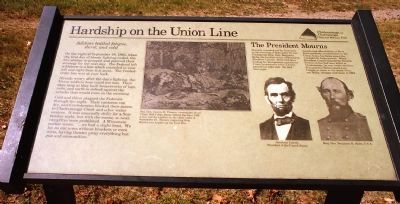 Hardship on the Union Line Marker. Click for full size. Hardship on the Union Line Marker image. Click for full size.