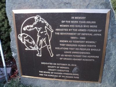 Comfort Women Marker. Click for full size. Comfort Women Marker image. Click for full size.
