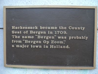 Hackensack Marker. Click for full size. Hackensack Marker image. Click for full size.