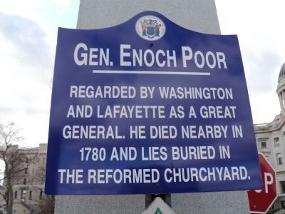 Gen. Enoch Poor Marker (Restored) image. Click for full size.