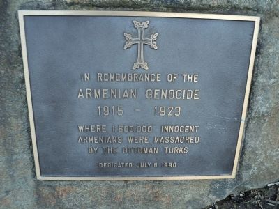 Armenian Genocide Marker image. Click for full size.