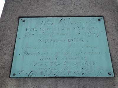 Col. Richard Varick Marker. Click for full size. Col. Richard Varick Marker image. Click for full size.
