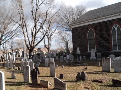 Marker in the First Reformed Church Cemetery. Click for full size. Marker in the First Reformed Church Cemetery image. Click for full size.