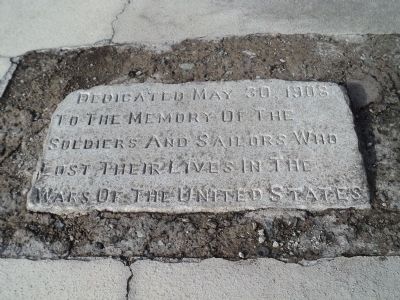 Hackensack Soldier and Sailor Memorial Marker. Click for full size. Hackensack Soldier and Sailor Memorial Marker image. Click for full size.