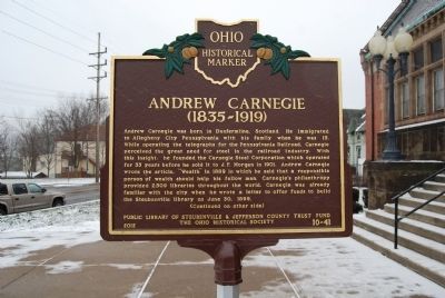 Andrew Carnegie (1835-1919) Marker image. Click for full size.