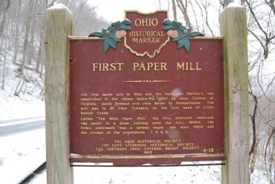 First Paper Mill Marker image. Click for full size.