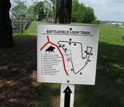 Battlefield Loop Trail Markers image. Click for full size.