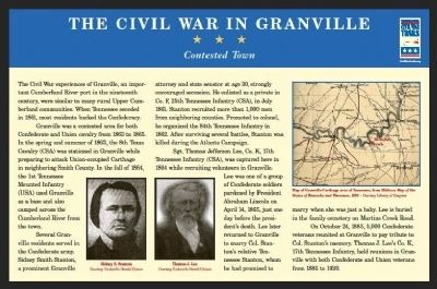 Civil War in Granville Marker. Click for full size. Civil War in Granville Marker image. Click for full size.