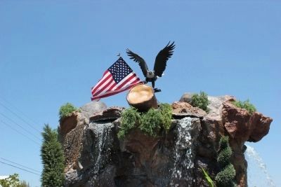 Close up on top of water feature. Click for full size. Close up on top of water feature image. Click for full size.