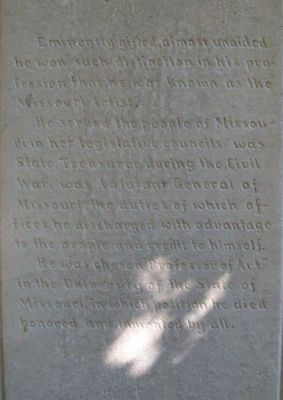 George Caleb Bingham Marker Text image. Click for full size.