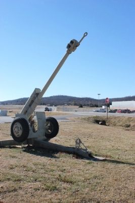 Military equipment on display at Fayetteville National Guard Armory image. Click for full size.