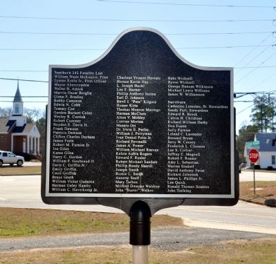 Worst Aircraft Disaster in Georgia History Marker image. Click for full size.