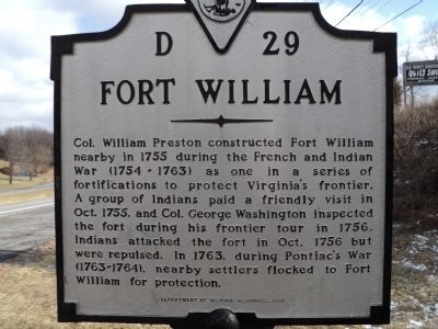 Fort William Marker image. Click for full size.