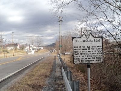 Old Carolina Road Marker. Click for full size. Old Carolina Road Marker image. Click for full size.