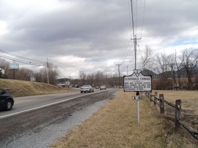 Cloverdale Furnace Marker. Click for full size. Cloverdale Furnace Marker image. Click for full size.