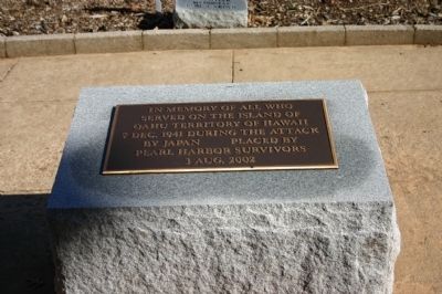 Oahu Survivors Monument image. Click for full size.