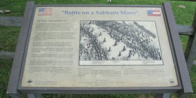 "Battle on a Sabbath Morn" Marker image. Click for full size.