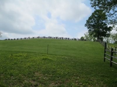 Confederate View during Charges. Click for full size. Confederate View during Charges image. Click for full size.