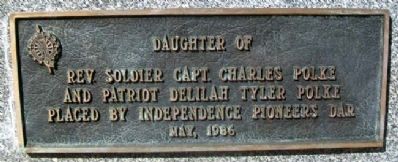 Christiana Polke McCoy D.A.R. Marker on John C. McCoy Monument. Click for full size. Christiana Polke McCoy D.A.R. Marker on John C. McCoy Monument image. Click for full size.
