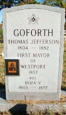 Thomas Jefferson Goforth Monument (front). Click for full size. Thomas Jefferson Goforth Monument (front) image. Click for full size.