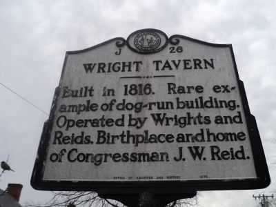 Wright Tavern Marker image. Click for full size.