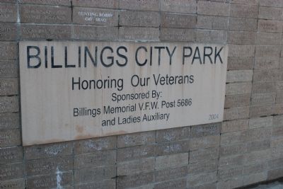Honoring our Veterans Marker. Click for full size. Honoring our Veterans Marker image. Click for full size.