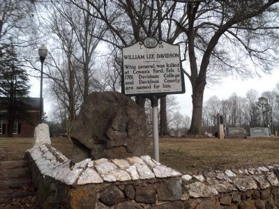William Lee Davidson Marker. Click for full size. William Lee Davidson Marker image. Click for full size.