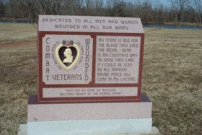 Combat Wounded Veterans marker. Click for full size. Combat Wounded Veterans marker image. Click for full size.
