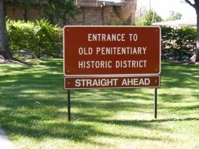 Sign at Entrance to Penitentiary image. Click for full size.