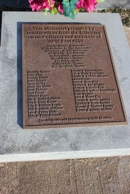 Plaque below Armed Forces Memorial Marker. Click for full size. Plaque below Armed Forces Memorial Marker image. Click for full size.