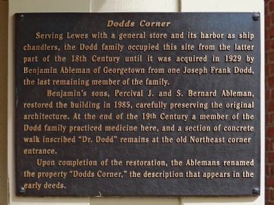 Dodds Corner Marker. Click for full size. Dodds Corner Marker image. Click for full size.