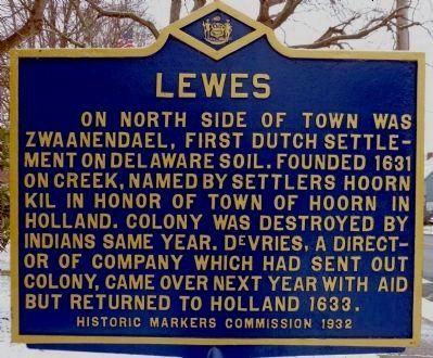 Lewes Marker. Click for full size. Lewes Marker image. Click for full size.