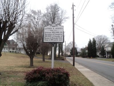 Luther H. Hodges Marker. Click for full size. Luther H. Hodges Marker image. Click for full size.