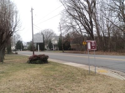 Marker in the Boone Road Historic District. Click for full size. Marker in the Boone Road Historic District image. Click for full size.