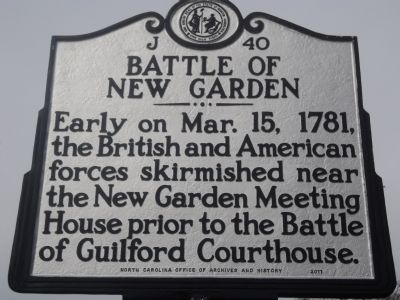 Battle of New Garden Marker image. Click for full size.