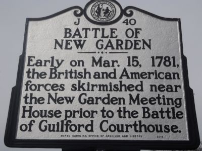 Battle of New Garden Marker image. Click for full size.