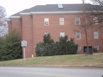 Marker on the Guilford College Campus image. Click for full size.