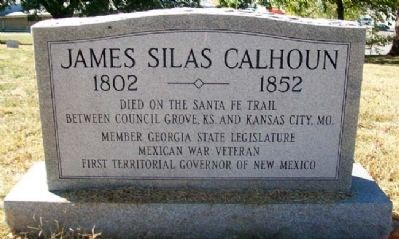 James Silas Calhoun Marker. Click for full size. James Silas Calhoun Marker image. Click for full size.