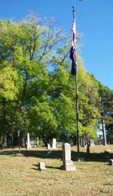 Veterans Memorial Flag and Marker. Click for full size. Veterans Memorial Flag and Marker image. Click for full size.