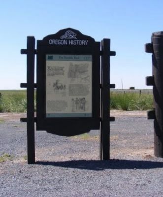 Oregon History Marker image. Click for full size.