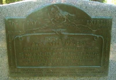 Alexander Majors NPECA Marker image. Click for full size.
