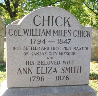 Col. William Miles Chick Marker. Click for full size. Col. William Miles Chick Marker image. Click for full size.