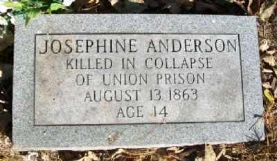 Josephine Anderson Marker. Click for full size. Josephine Anderson Marker image. Click for full size.