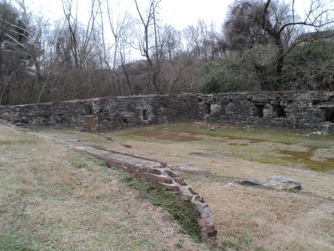 Remains of the Leaksville Cotton Mill image. Click for full size.