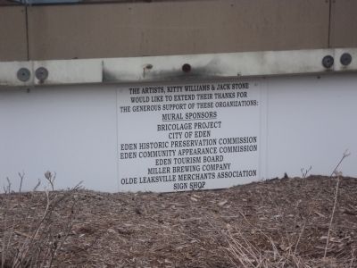 Mural Sponsor Plaque image. Click for full size.