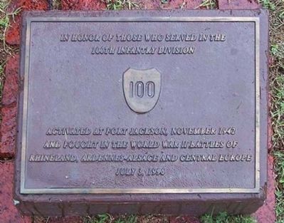 100th Inf Division Marker image. Click for full size.